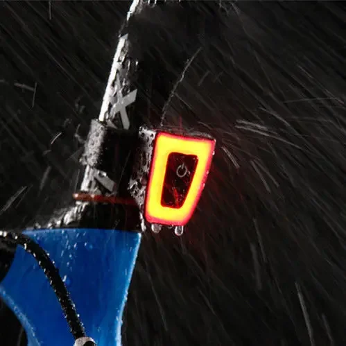 USB قابلة للشحن السلامة تحذير دراجة الضوء الخلفي LED غير نافذ للمطر دراجة ضوء دراجة الذيل ضوء ليلة ركوب تحذير الضوء