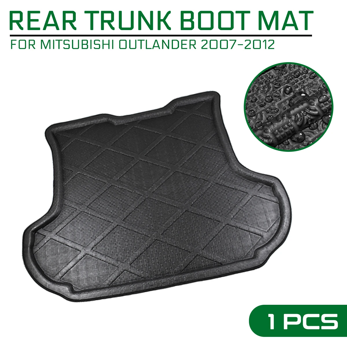 

For Mitsubishi Outlander 2007 2008 2009 2010 2011 2012 Car Floor Mat Carpet Rear Trunk Anti-mud Cover