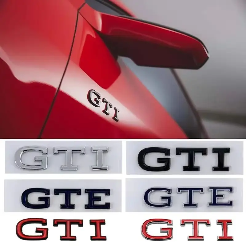 ABS سيارة الخلفي الجذع شعار الحاجز الجانب شارة ملصق ل Volkswagen VW جديد GTE GTI شعار T-ROC جولف جيتا MK4 باسات بولو توران