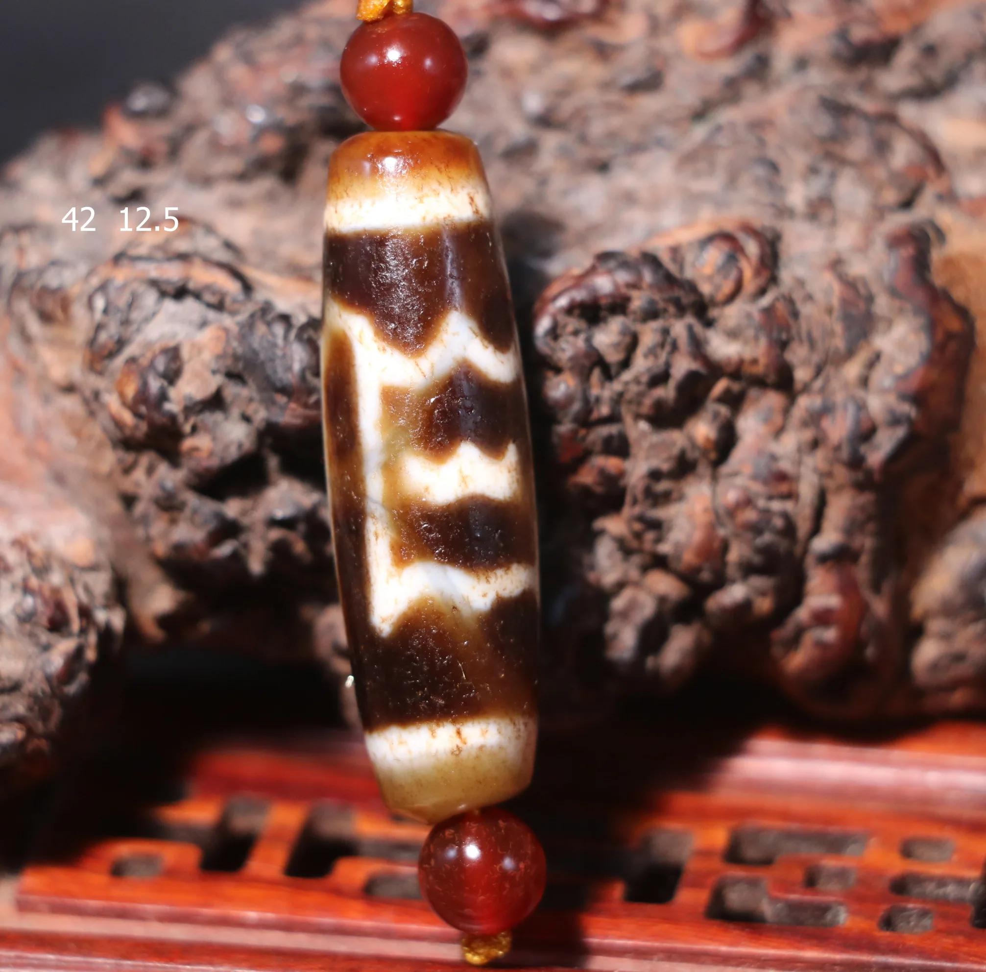 

Magic Power Energy Tibetan Old Agate Dapeng Roc Bird dZi Bead Amulet Fit For Making Bracelet UPD211026A2 Timestown Sauces