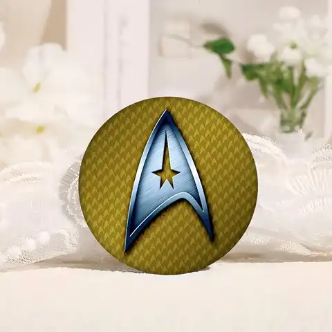 S-Star Treks Mjuk Knappnål Rund Metall Badge Kavajnål Delar Present Vänner Barnsmycken 11 best sales Star Trek: Ringarna - №4