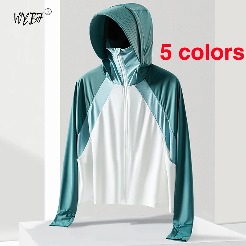 

Summer Sun Protection For Women Outdoor Quick Drying Breathable Elastic Skin Windbreaker For Women's Sun Protection Clothing