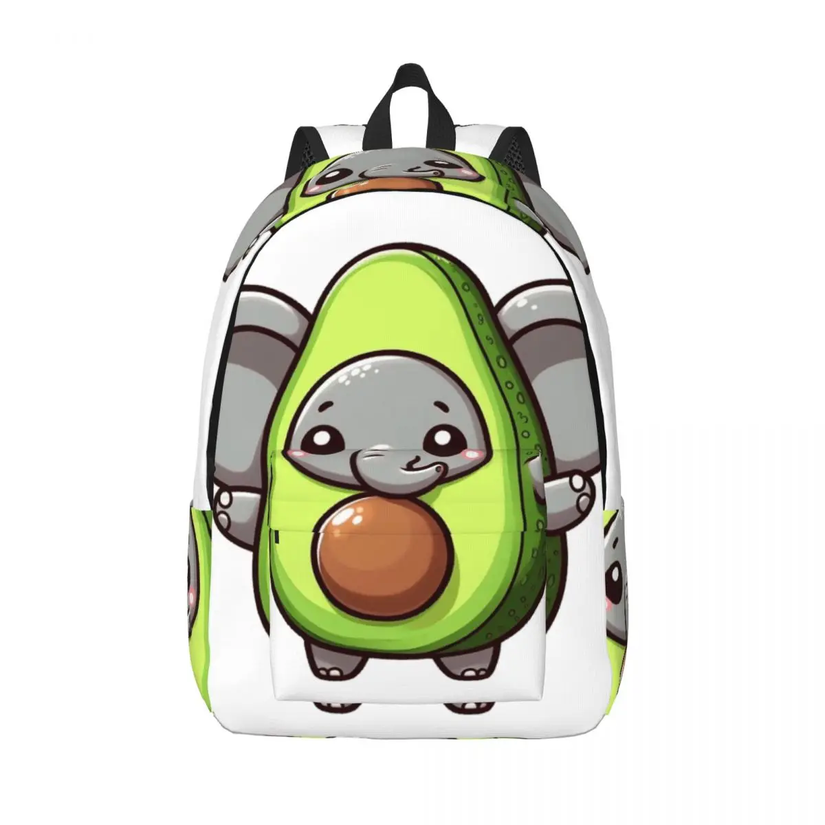 

Guac Elephant Backpack Student Boys Girls BookBag Kids School Bag Computer Shoulder Bags for Men Women