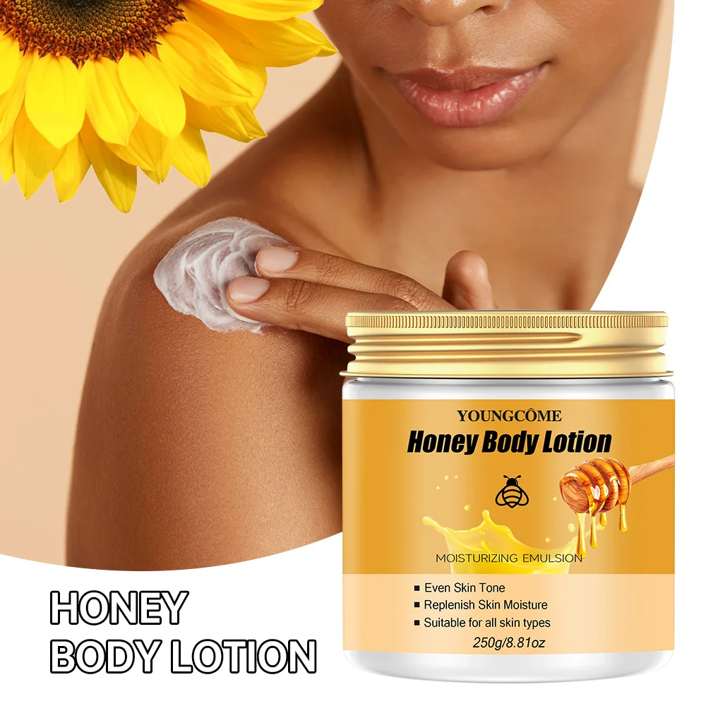

250G HONEY BODY LOTION,Collagen and honey moisturizing body lotion,replenishing skin moisture, odorless, suitable for dry skin
