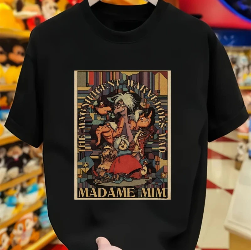 تي شيرت صيفي للرجال من Disney Official Edition Retro Mamim Magic Crazy Pattern - "رعب عشية عيد الميلاد" تصميم ريترو تيم مستوحى