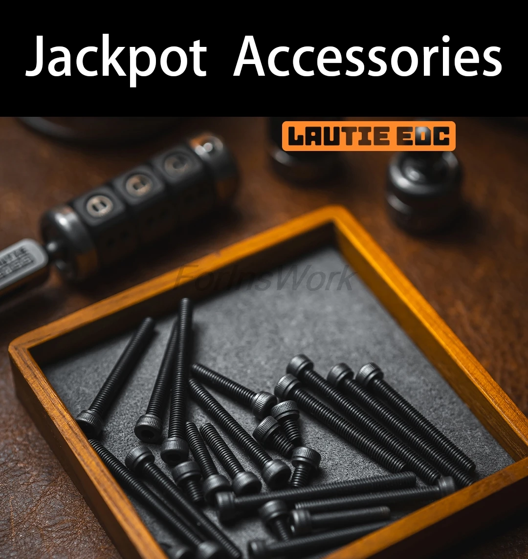 LAUTIE EDC-Accessoires de Verrouillage Latéral pour Jackpot, Vis, Fidget Spinner, Série 2099, Metal Fidget Spinner, Souligné Charleroi, Ever Toys
