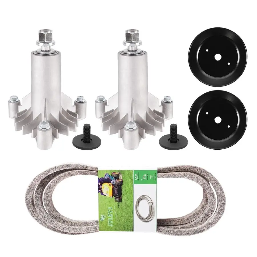 

Rebuild Kit Spindle for 42 Inch Poulan Husqvarna Mower Craftsman LT1000 LT2000 DLT 3000 Includes 532130794 128285 128774 Mandrel