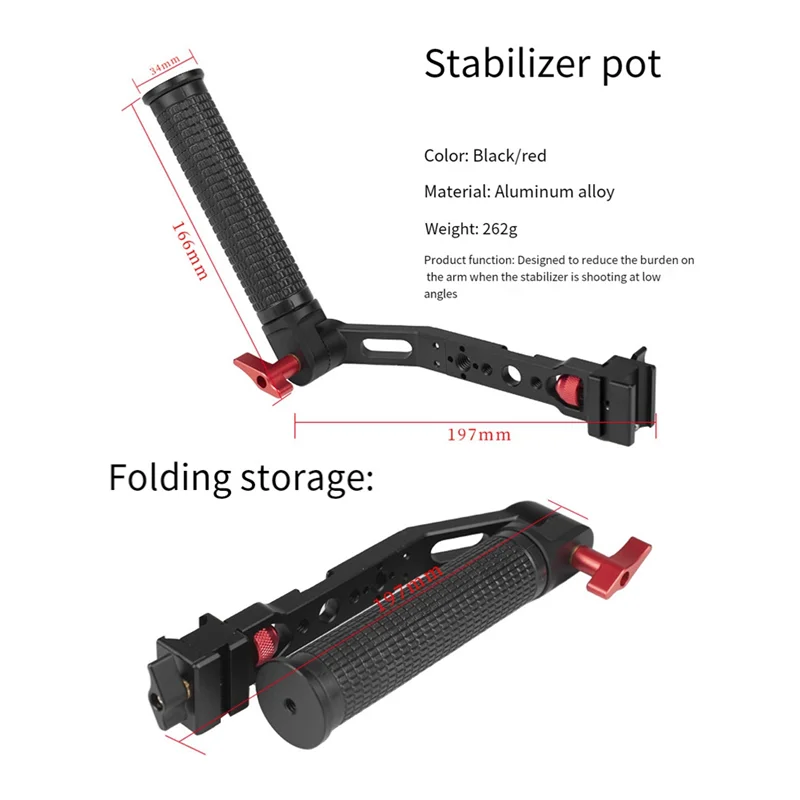 

Adjustable Sling Handgrip Gimbal Sling Handle For DJI RS4 RS 4, RS 4 Pro, RS 3 Mini, RS 3, RS 3 Pro Stabilizer Grip-A22R