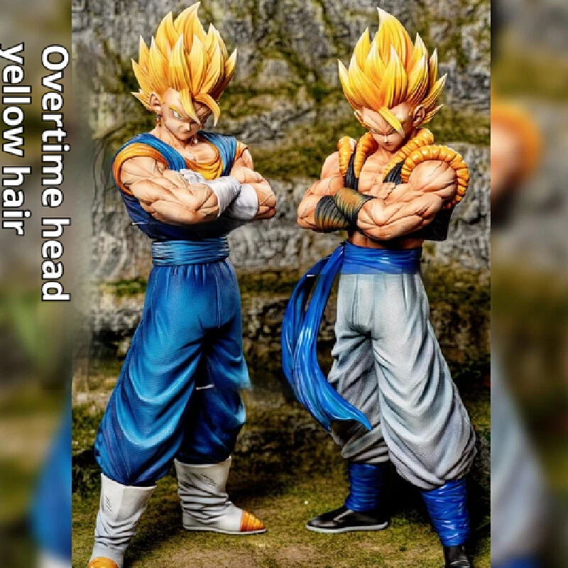 Anime Merchandise Dragon Ball Twin Kings Statue Beijit Wujita Sun Wukong Handmade Ornament Statue Model Collection Ornament Toy