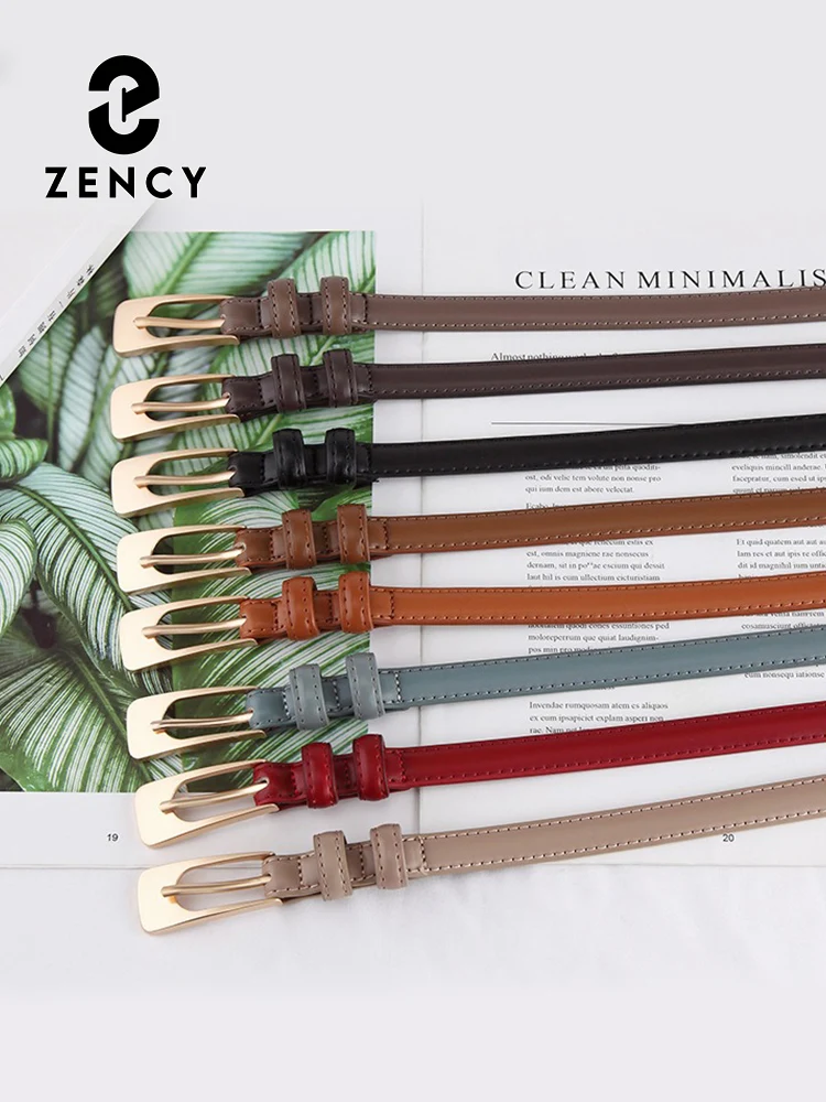 Cinturones de cuero de dos capas para mujer con hebilla, cinturones ajustados a la moda para vestidos, faldas vaqueras, muchos colores para viajes y trabajo