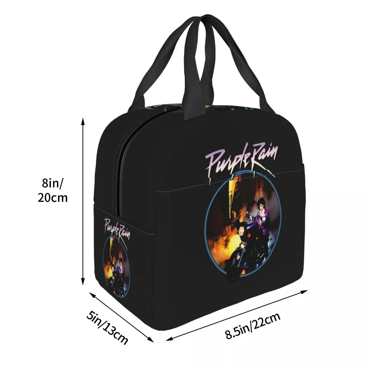 Purple Rain His Royal - Prince Lunch Bags Insulated Bento Box Portable Lunch Tote Picnic Bags Thermal Bag for Woman Kids Work