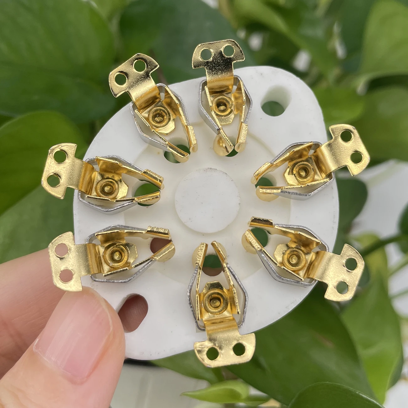 Base de válvula de tubo de cerámica de 7 pines para FU-25, amplificador de Audio Vintage, DIY, 1625, 6A6, 826, 832, 1 unidad