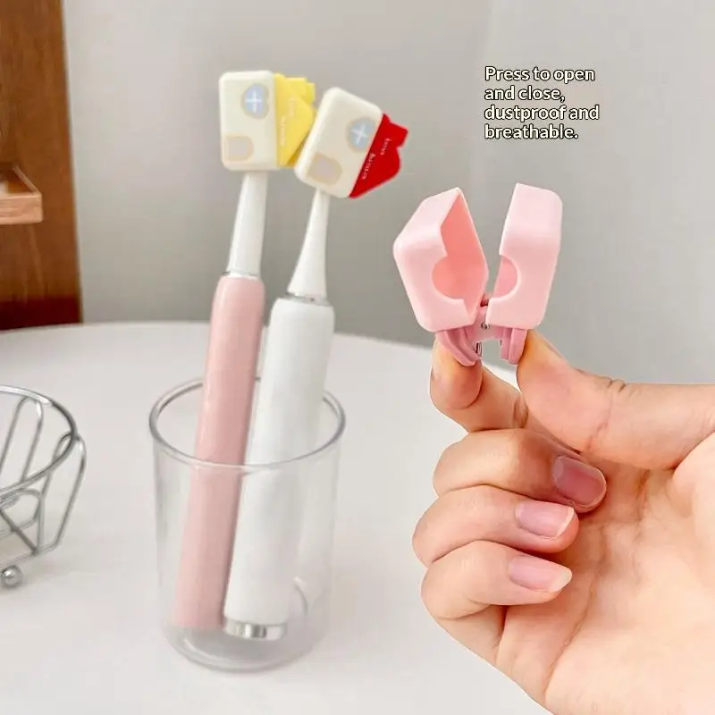 Adorable House Shape Toothbrush Head Cover Waterproof Dustproof Perfect For Travel & Bathroom Organization Toothbrush Cover