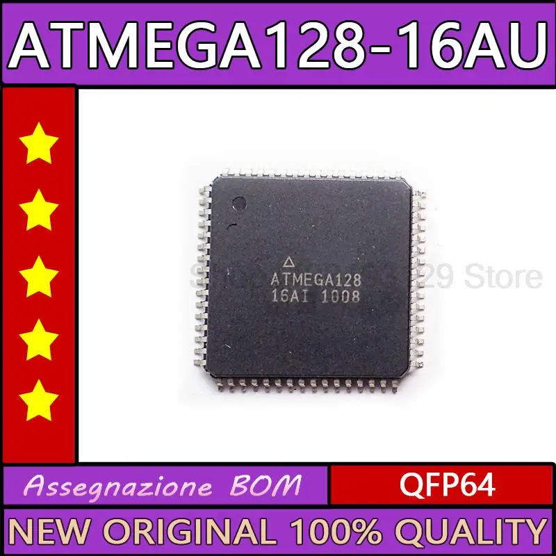 ATMEGA128-16AU ATMEGA128  QFP64 Microcontroller New original ic chip