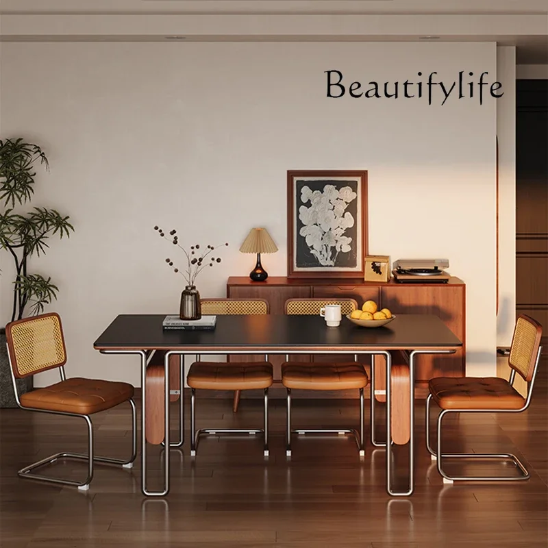 

X Wall Wood Dining Table Nordic Balcony Writing Lounge Dining Table Modern Office Desk Mesas De Comedor Living Room Furniture