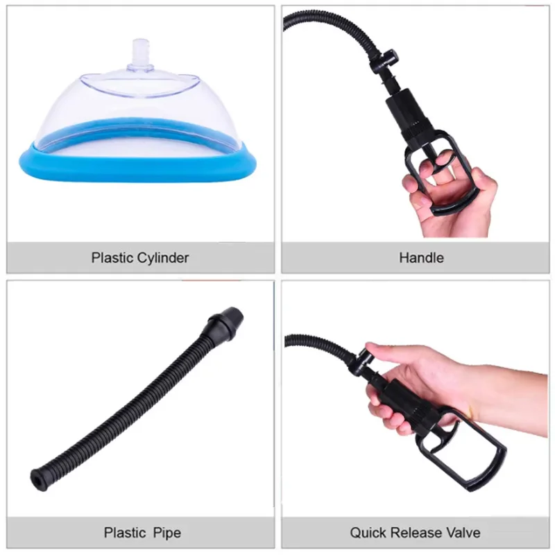 Manual Vaginal Pump Clitoral Vacuum Suction Cup Sex Toys For Women Breast Massager Nipple Stimulator Female Masturbator view 5