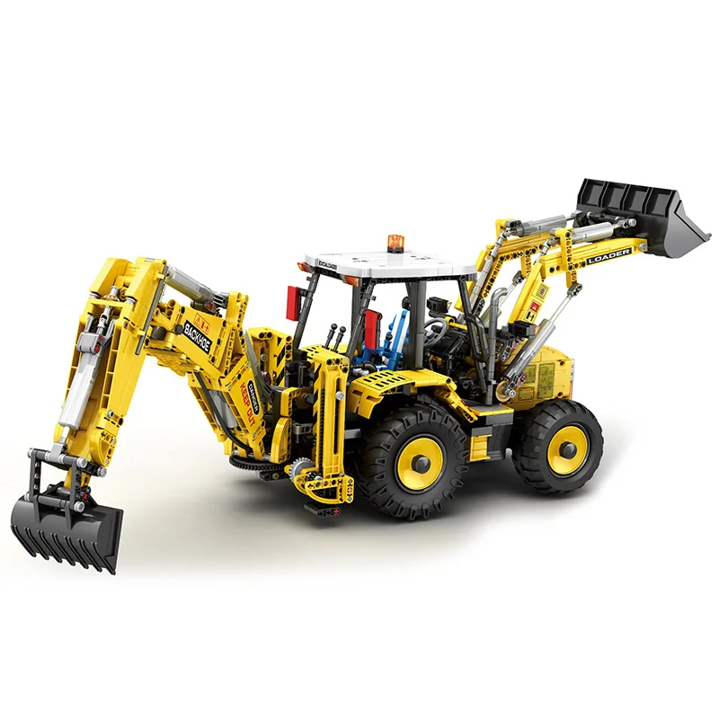 

2466PCS 22018 Backhoe Loader Model RC Engineering Vehicle Building Blocks RC Car Model Bricks DIY Toy Holiday Gift Birthday Gift