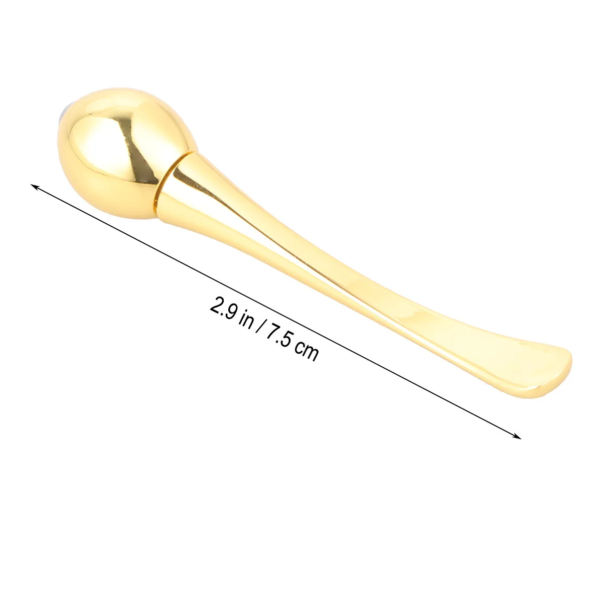 Crema para ojos dorada, aleación de Zinc, Mini herramienta portátil de masaje para el cuidado de la piel de la cara y los ojos para absorción y circulación