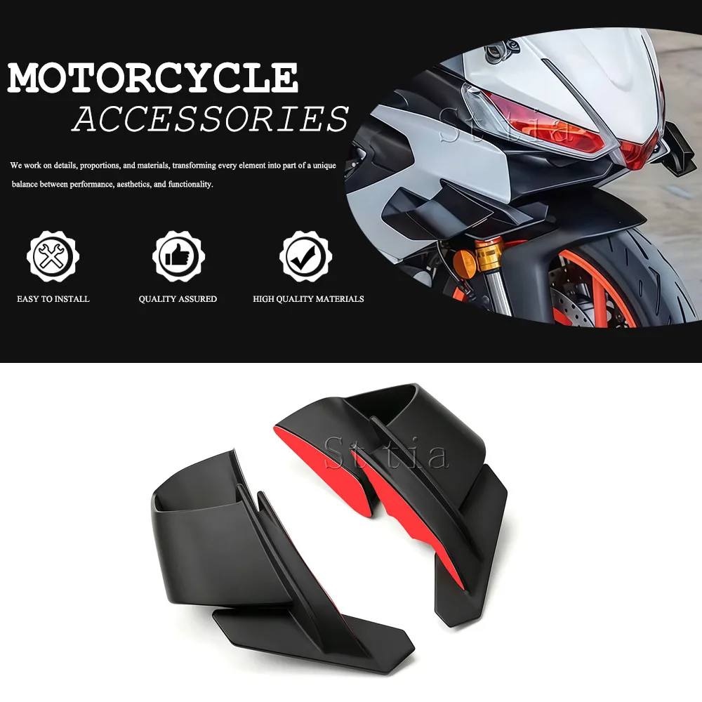 RS660 Motorcycle Aerodynamics Fixed Wing GP Racing Wing Side Lower Force Spoiler For Aprilia RS 660 2020-2022 2023 2024