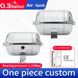 1L 0.25Gallon 304 Stainless Steel Small Air Storage Tank Thickened Vacuum Buffer Pressure Reservoir Tank