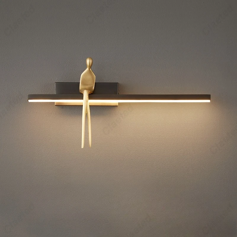 

Креативный простой светодиодный европейский настенный светильник для спальни, прикроватная лампа для гостиной, кабинета, атмосферного освещения, лампы