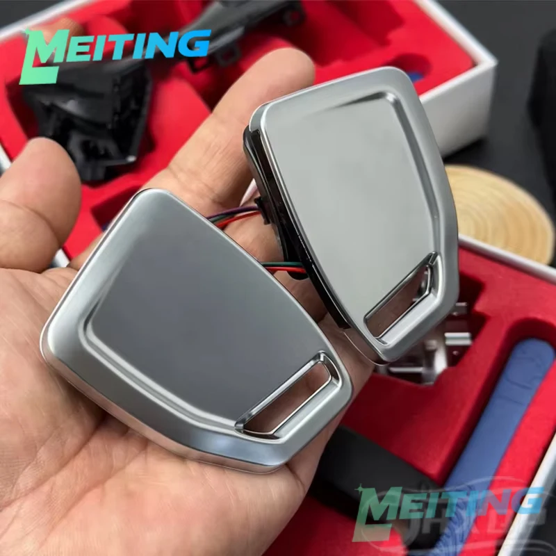 

Подходит для Audi A4 B9, аксессуары для сборки лопастей переключения передач на руле, гальванические полые лопасти переключения передач