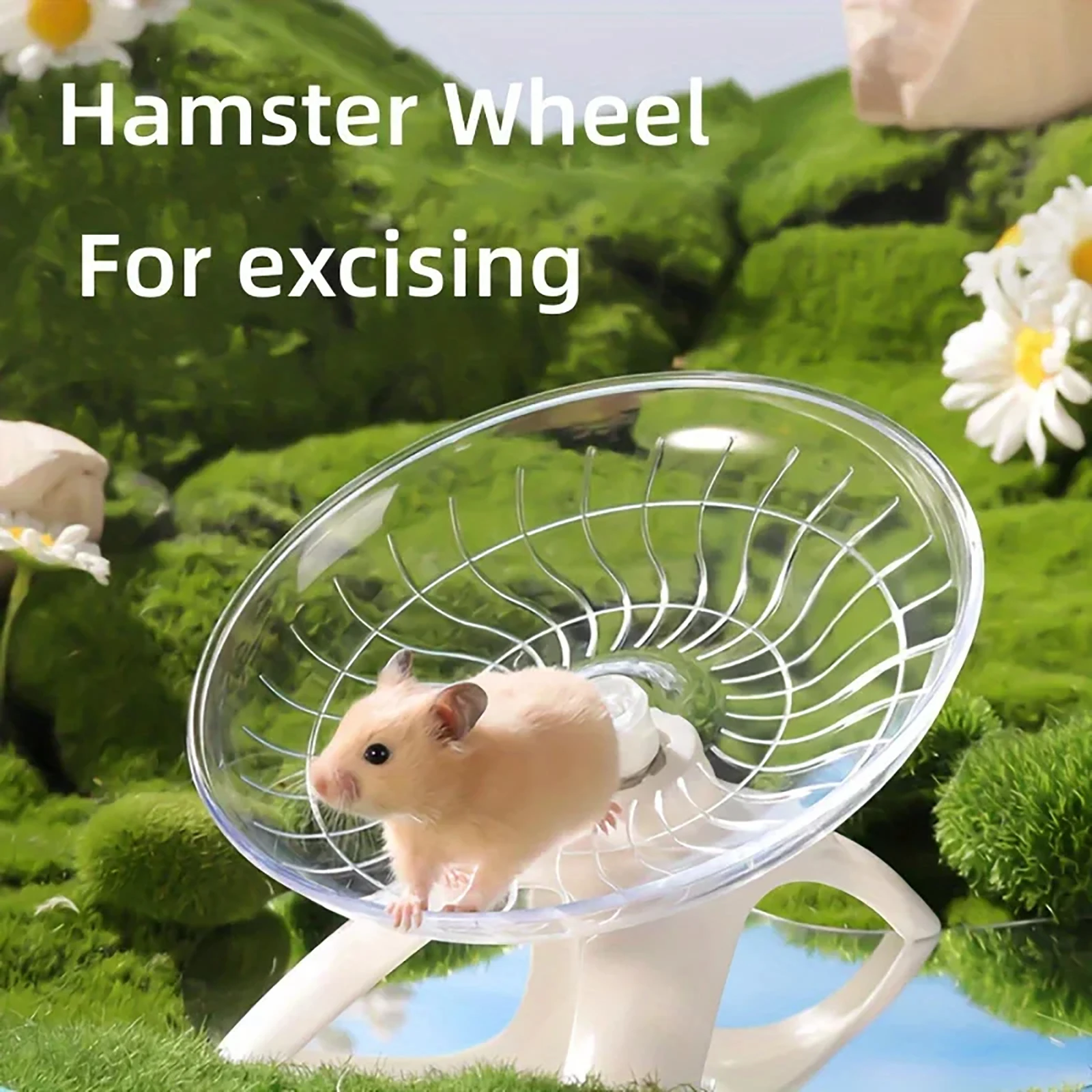 Small Hamster Wheel Hamster Toy Hamster Flying Running Saucer Running Exercise Wheel ?For Hamster Guinea Pig Running Wheel