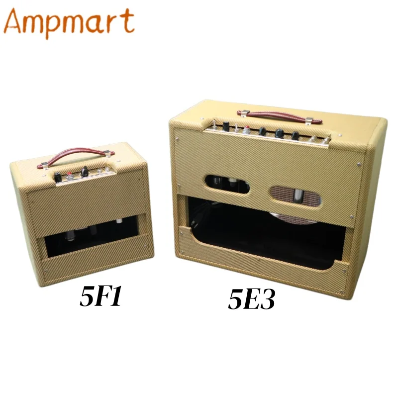 5E3 5F2 Retro Guitar Amplifier Cabinet Portable Vintage Guitar Speaker Box Home Use Guitar Audio Amplifier Cabinet