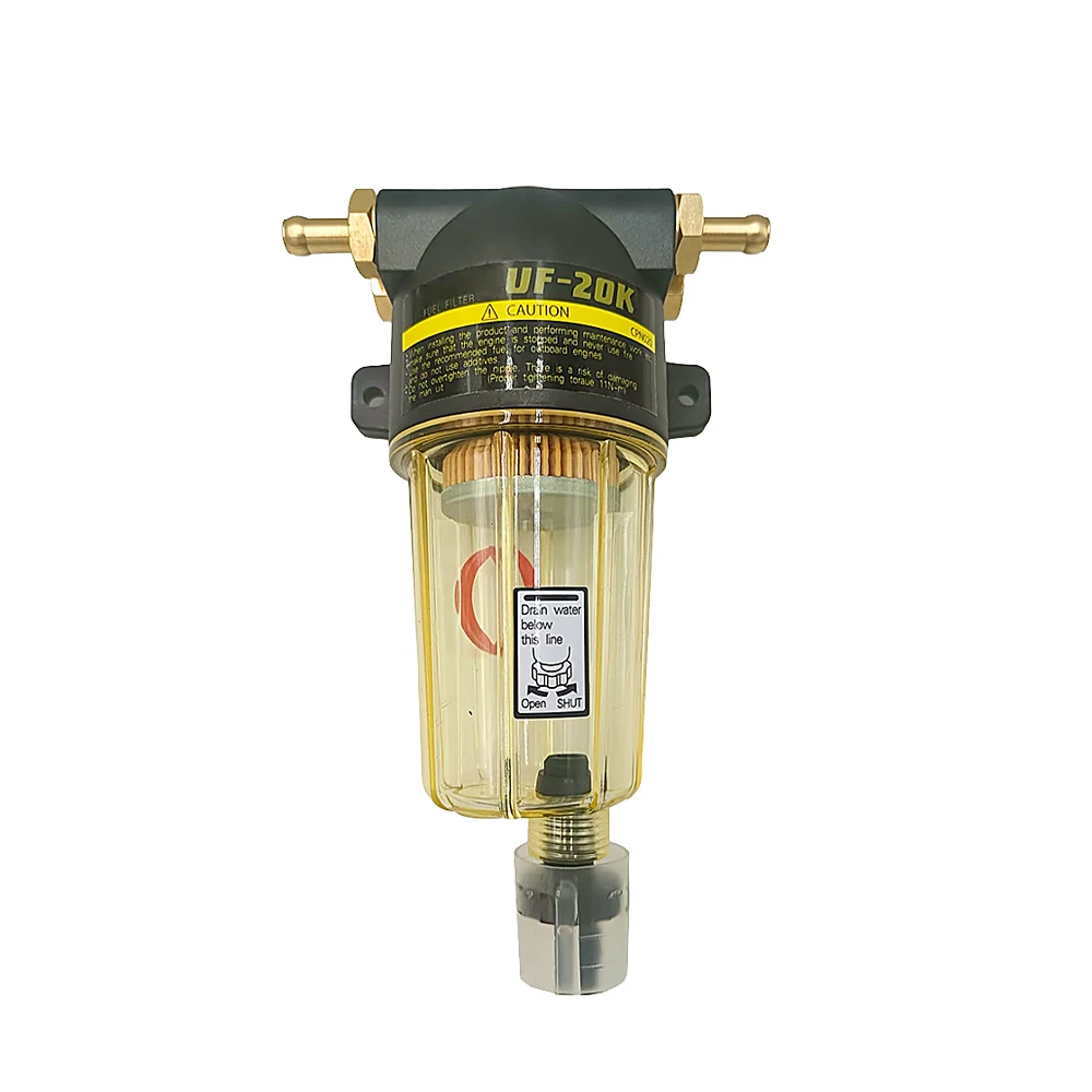 UF-20K UF20K 90794-46909 فاصل مياه الوقود Assy لمحرك UNIKAS Tohatsu 30HP رباعي الأشواط الخارجي