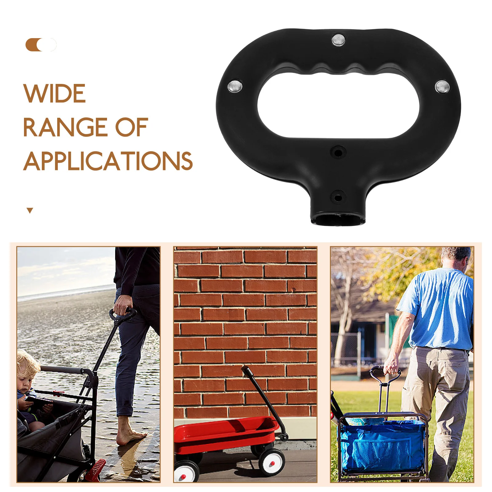 عربة التخييم مقبض قابل للاستبدال لمقبض بلاستيكي لعربة مريحة ومتينة قابلة للطي ملحقات عربة في الهواء الطلق