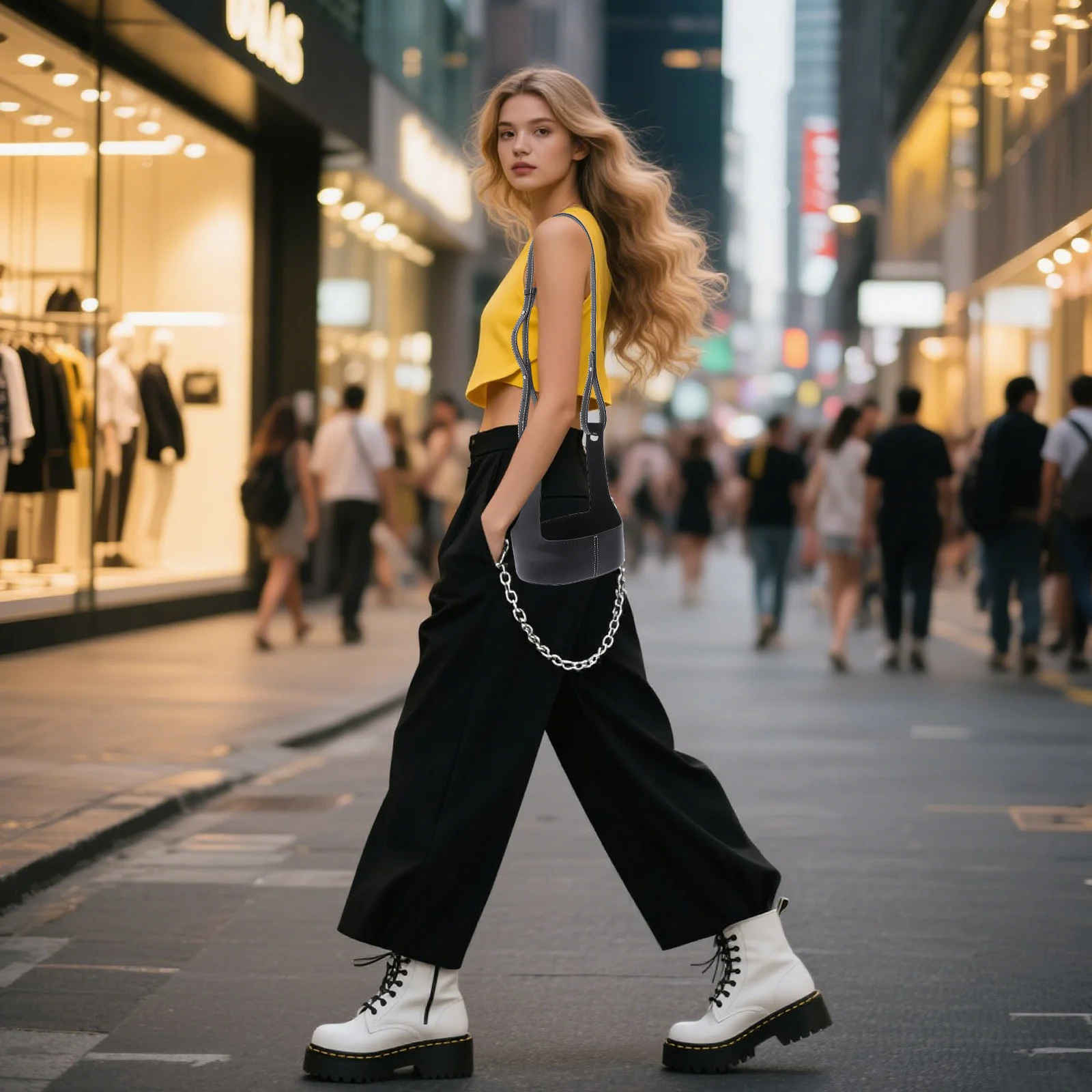 

Набор для изготовления сумки: дно для вязаной сумки с ручкой, комплект для создания модной маленькой сумки-ведёрка для женщин, универсальное применение