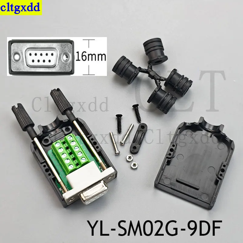 Cltgxdd 1 Set DB9 DB15 Solder Free Male and Female Connectors 9-Pin 15 Pin Splitter COM RS232 Serial Port D-Type Plug Adapter