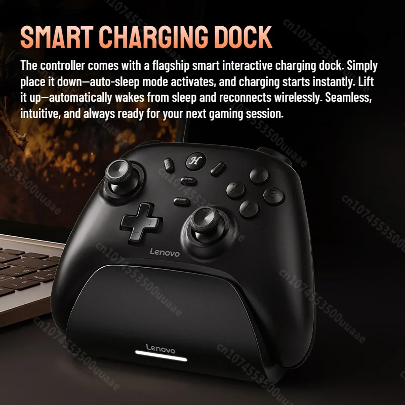 Lenovo S07 Joystick a doppio effetto Hall Controller di gioco per Switch/IOS/Android/PC Gamepad wireless con luce RGB con dock di ricarica