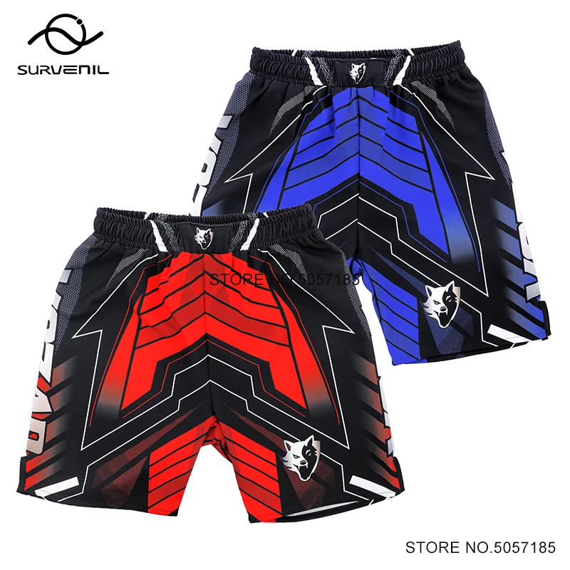 

MMA Shorts Vszap Muay Thai Boxing Shorts Men Mixed Martial Arts Combat Training Shorts Gym Fitness Kickboxing Cage Fight Pants