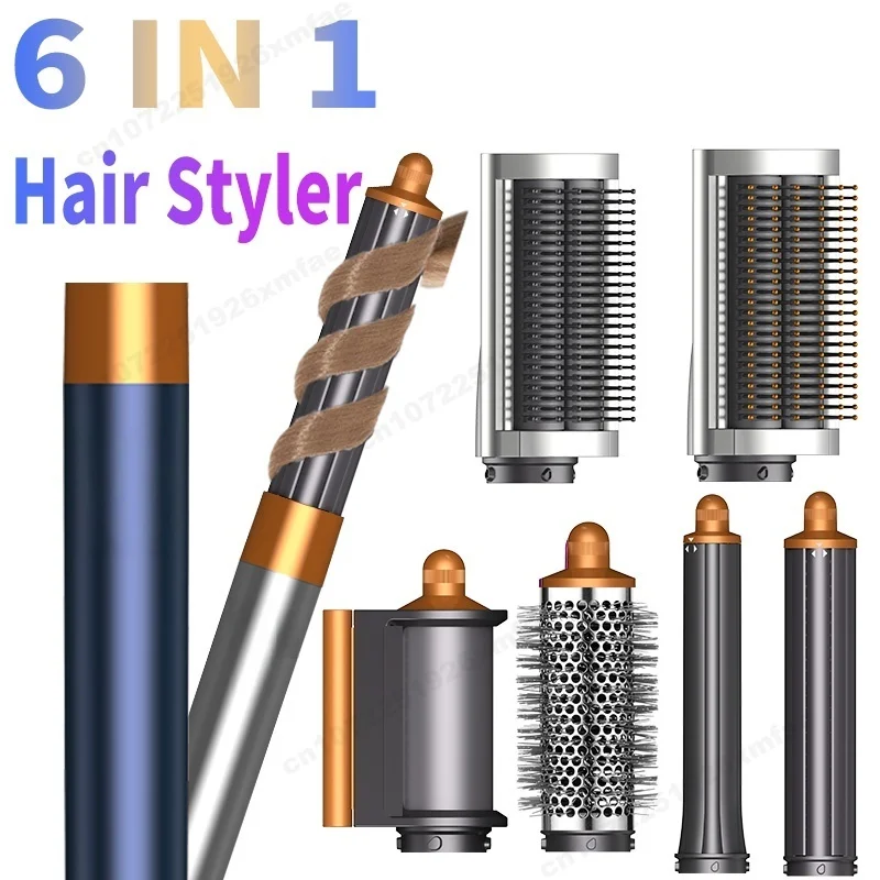 6 in 1 Blow Dryer Brush Negative Ion Hair Styler Set Hot Air Styler for Auto Curling Hair Styling Tools Best Gift for Women
