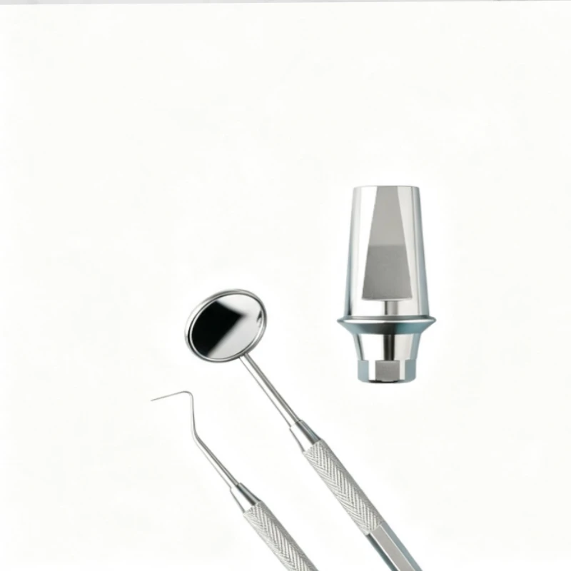 2/4PCS Dental Implant Straight Abutment NP RP Compatible Titanium Alloy Abutment Screw Dental Lab Abutment Prosthetic Components