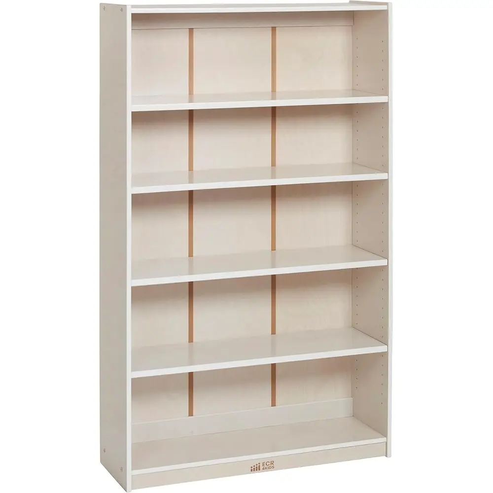 

Wooden Classic Bookcase with Adjustable Shelves, 60in, Classroom Bookshel, White Wash