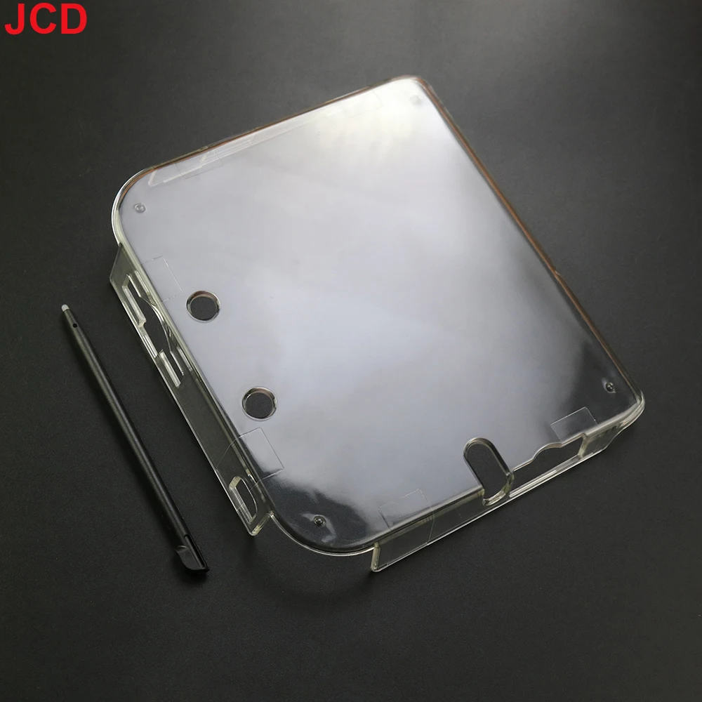 JCD Anti Scratches Case Clear Crystal Hard Housing Cover Shell For 2DS Anti Scratches Transparent Case & Screen Protective Film