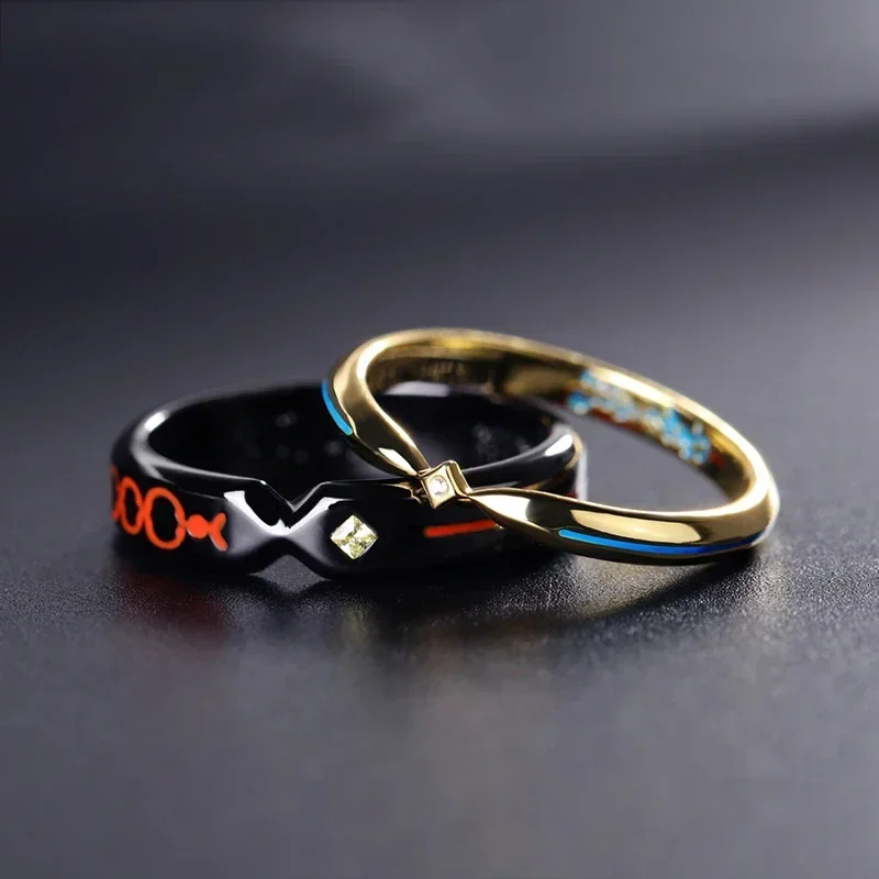 Anime Fate Saber Rings Altria Pendragon Joan of Arc Cosplay Props Adjustable Jewelry Accessory Couple Lover Ring Gift