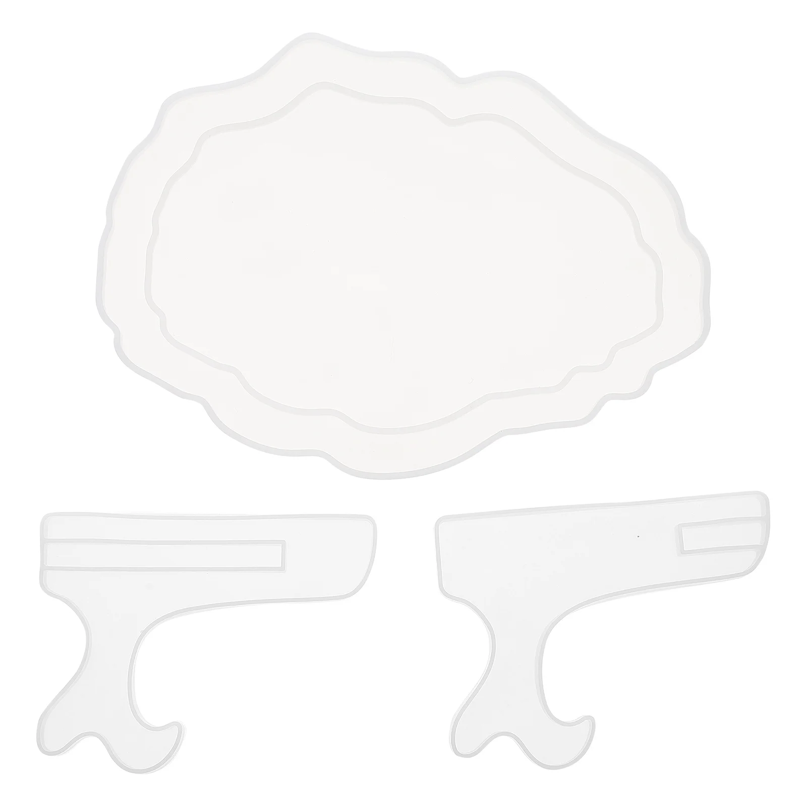 

1Set Silicone Photo Frame Mold Set Round Edge Smooth Surface DIY Epoxy Mold Photo Frame Making Supply Creative Handmade Craft