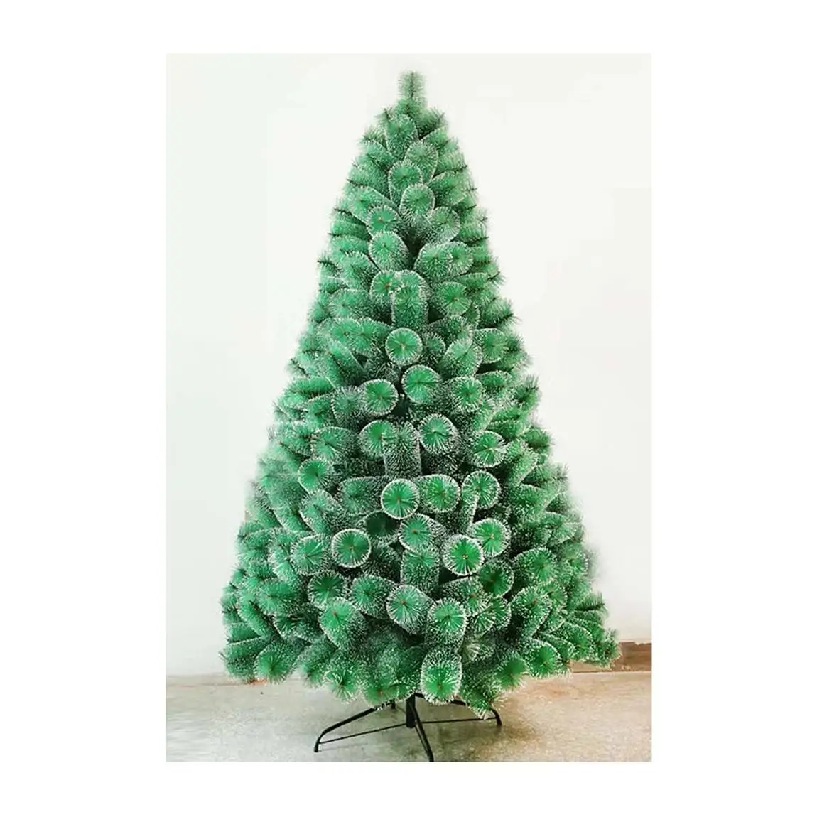 PLUS HOME Árbol de Navidad nevado Harry con Base Soporte metálica tamaño120Cm(90Puntas) pino con nieve blanco