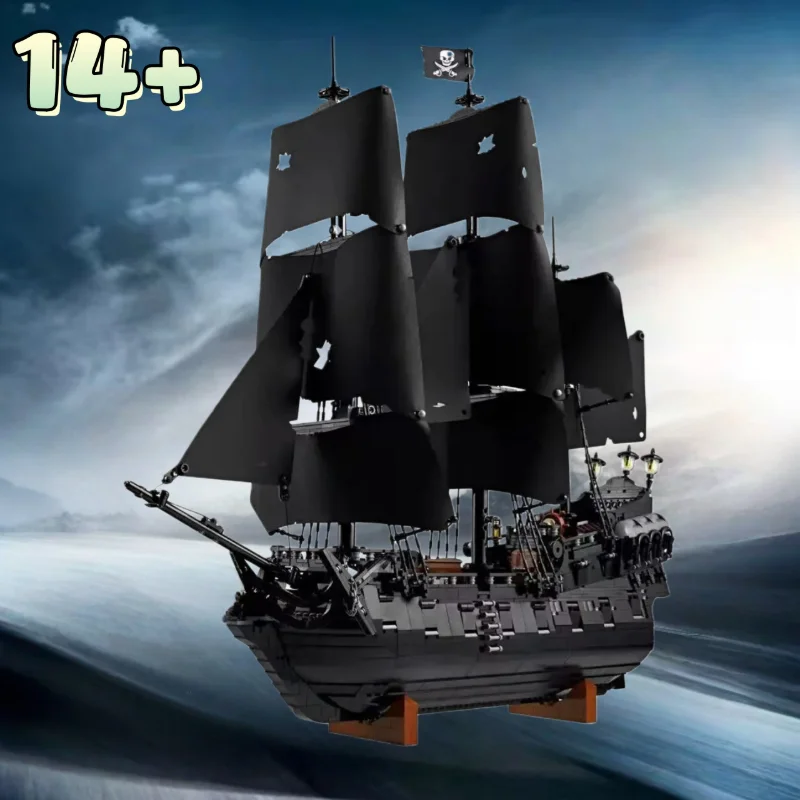

FIT 10365 Sparrow's Pirate Ship Building Blocks Vessel Sailboat Ship Model Bricks Assembling DIY Toys Birthday Christmas Gifts