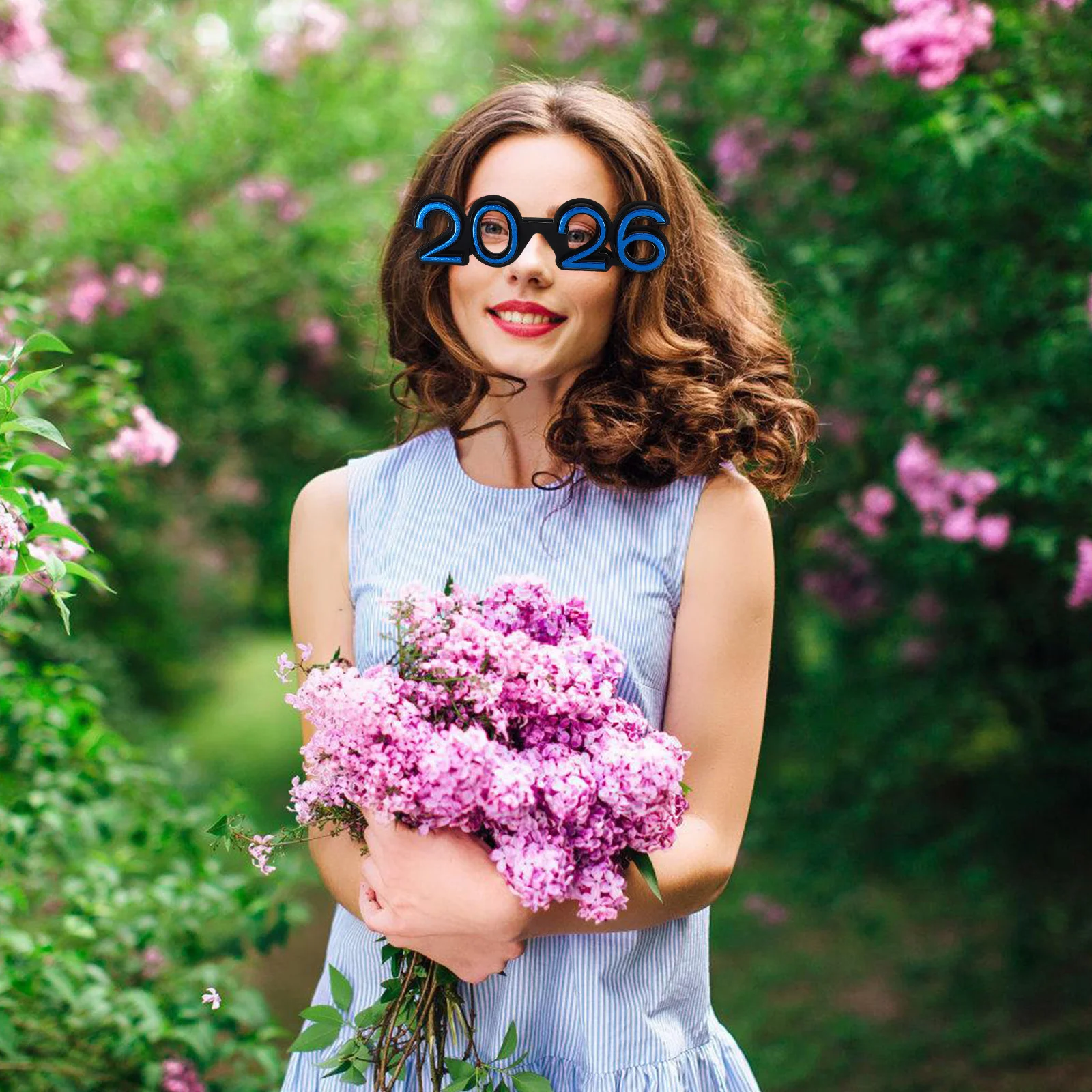 

5Pcs Happy New Year Glasses 2026 Party Number Eyeglasses Photo Booth Props Festival Supplies New Year Glasses Novelty Eyeglasses