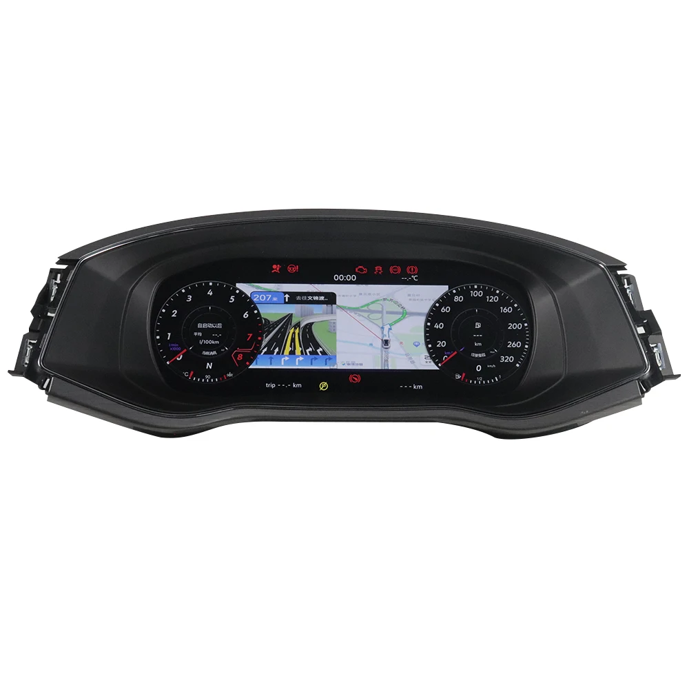 Panel Instrumen Digital 12,3 Inci untuk Passat 2016-2017, Odometer Mobil, Panel Dasbor, Speedometer LCD, Pemutar Multimedia