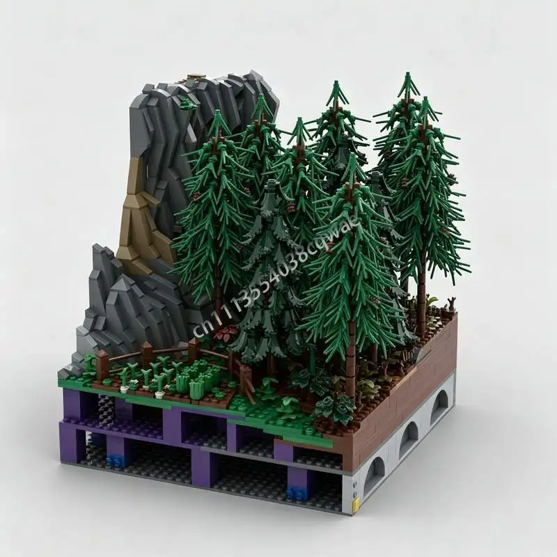 3171PCS Hohengeroldseck Castle Forest Module Building Blocks Model Custom Architecture DIY Assembly Toy Medieval Display Gifts