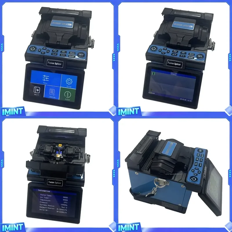 Core Alignment Fiber Optic Fusion Splicing Machine with English Spanish Portuguese French Russian Language