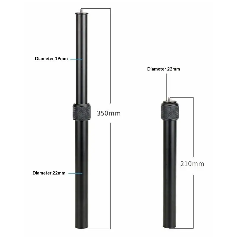 1pcs Handheld Telescopic Stick Rod Aluminium Adjustable Tripod Extension Tube Extender Handle Pole For Gimbal Tripod Phone