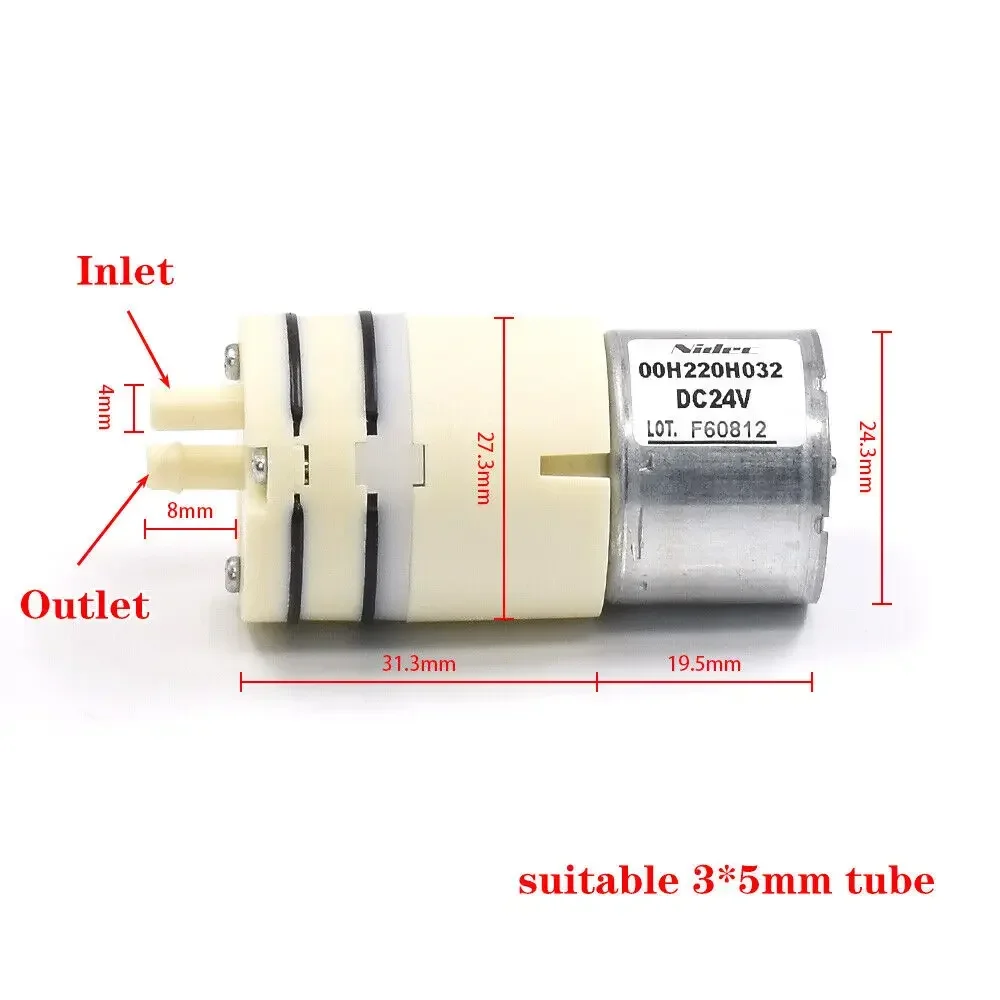 Japan Nidec 00H220H032 DC 24V Micro BLDC Pump Mute Brushless Motor High precision metering pump PWM Control