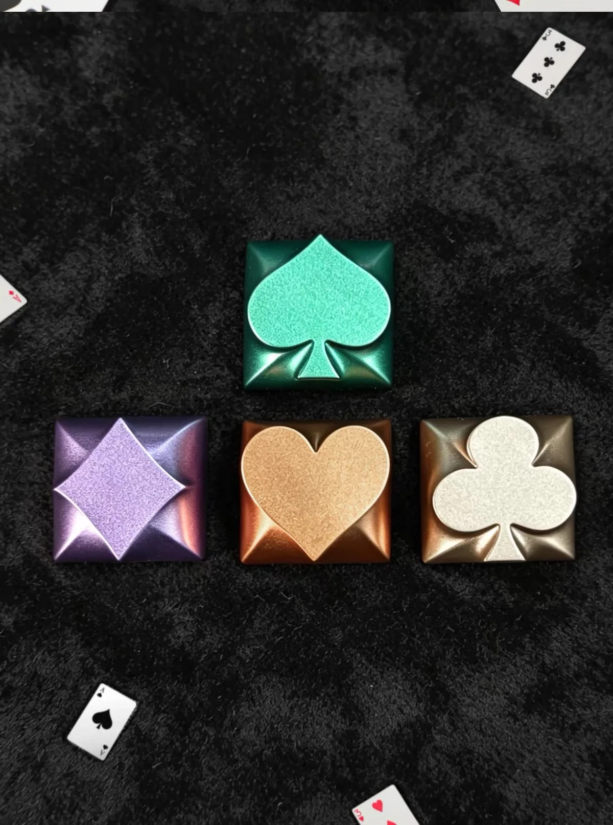 Custom Poker Card Keycaps Mechanical Keyboard with Metal 3D Arrow Keys, Magnetic Switch Alloy Keys