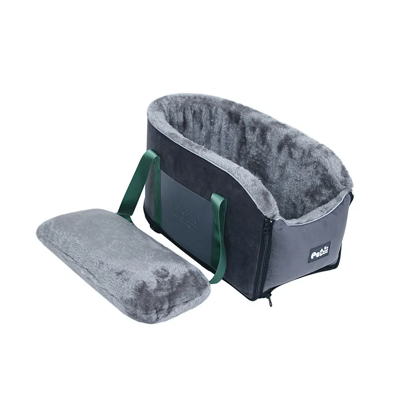 Car Central Dog Car Seat Bed Portable Winter Warmth Dog Carrier For Small Dogs And Cats Safety Travel Bag Accessories